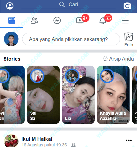 Login Facebook Lupa Email dan No HP berhasil