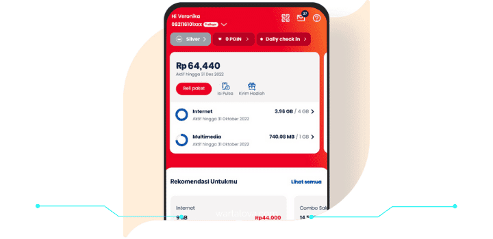 Melalui Aplikasi MyTelkomsel