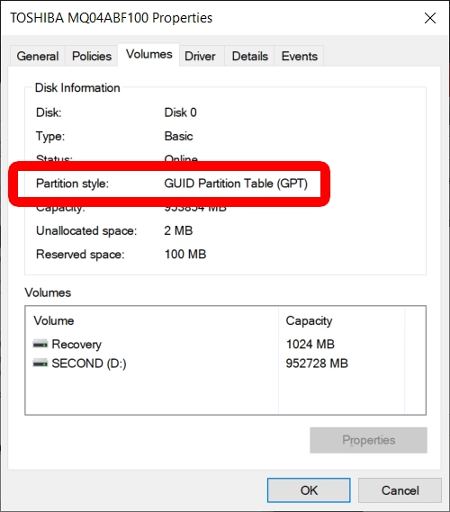 GUID Partition Table atau Master Boot Record