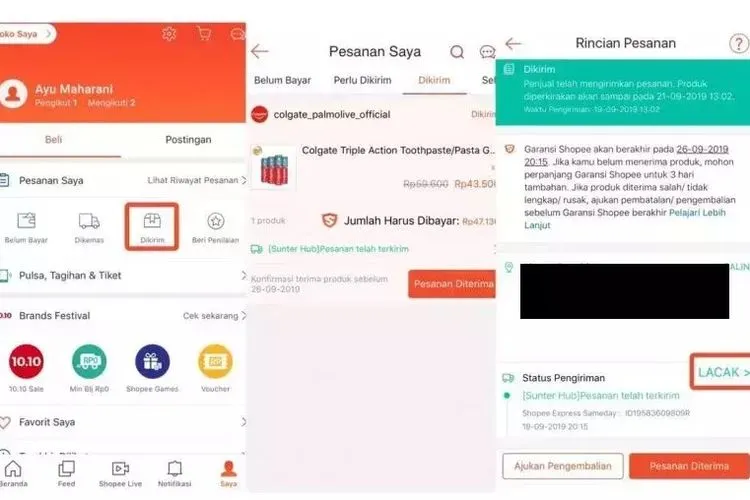 Cek Resi Toko Online Shopee