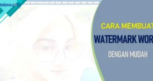Cara Membuat Watermark MS Word
